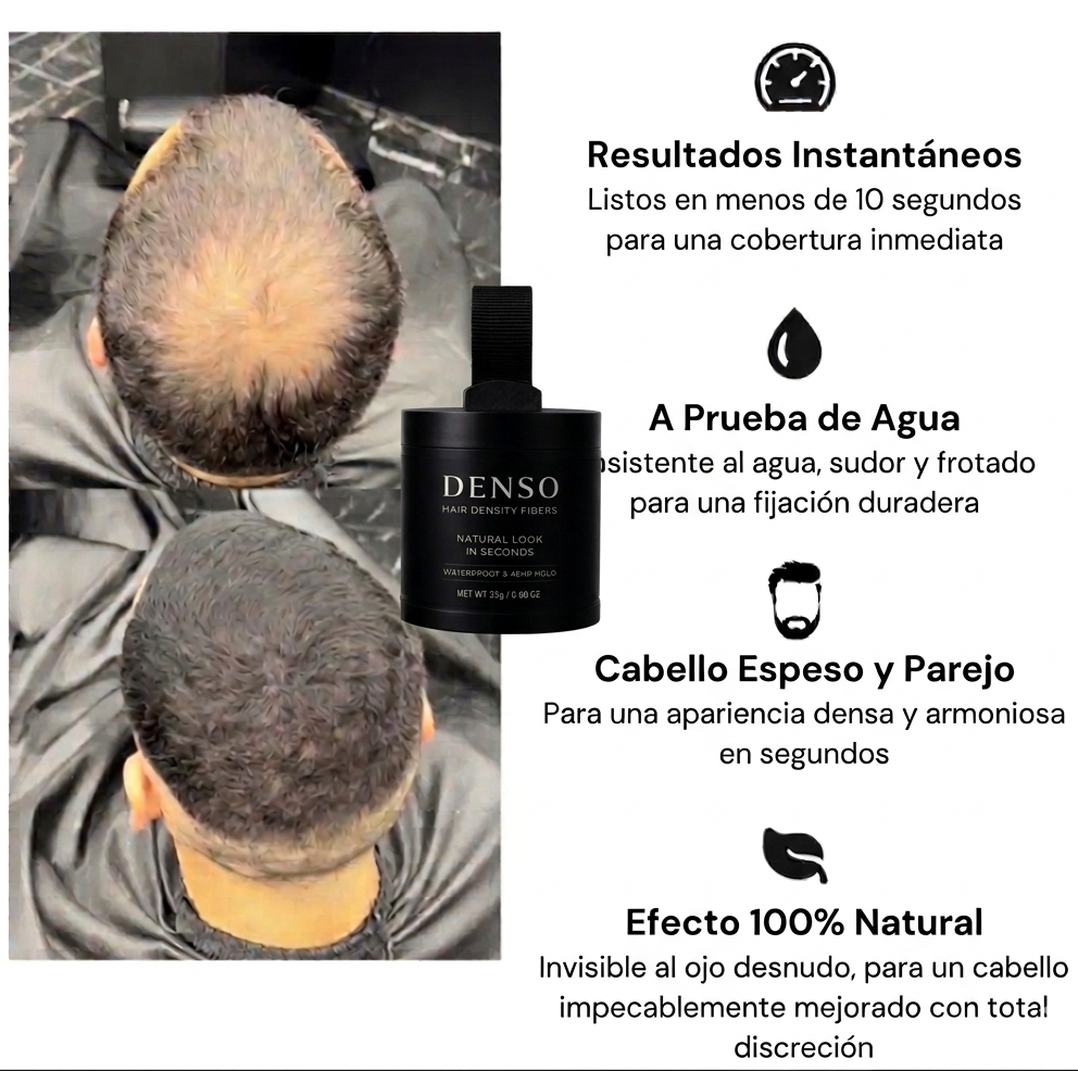 Denso™ aumenta tu confianza y densidad capilar