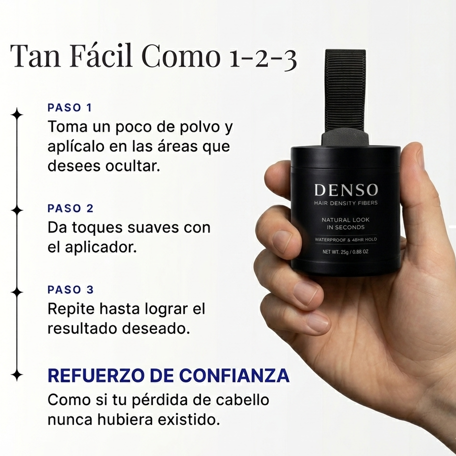 Denso™ aumenta tu confianza y densidad capilar