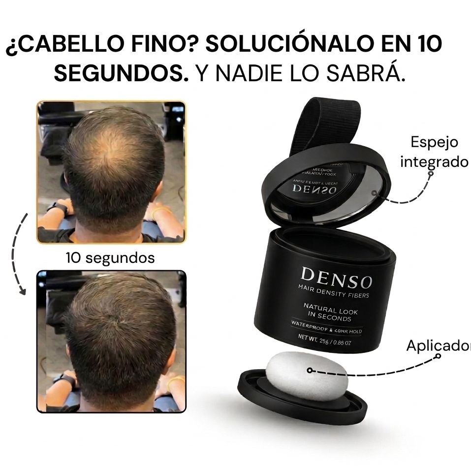 Denso™ aumenta tu confianza y densidad capilar