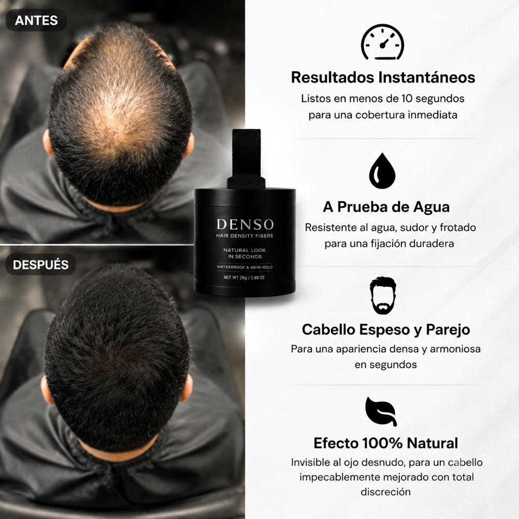 Denso™ aumenta tu confianza y densidad capilar